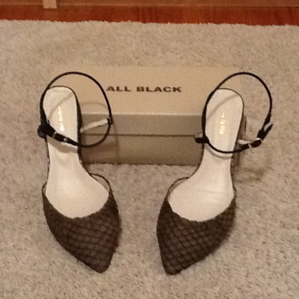 COPY - All Black brand "Open Fish" Brown Flats